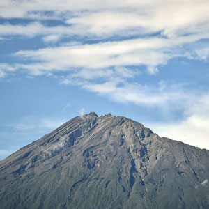 Peak of Mount Meru in Tanzania
